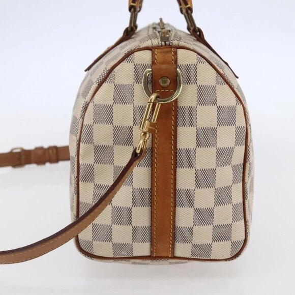 LOUIS VUITTON Damier Azur Speedy Bandouliere 25 Hand Bag N41000 LV Auth 147460 - Picture 7 of 16
